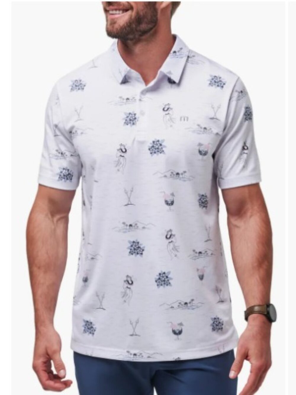 TravisMathew Island Paradise Golf Polo size Small